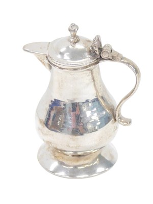 Lot 198 - A Dutch silver miniature coffee pot, 4.6cm...