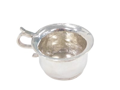 Lot 205 - A Dutch silver miniature chamber pot, assay...