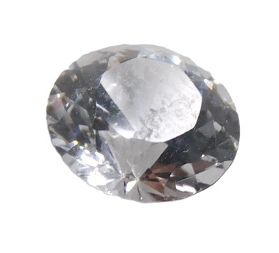 Lot 531 - A loose diamond, round brilliant cut, 7mm x...