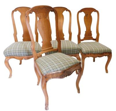 Lot 1030 - An associated set of four 19thC Continental...