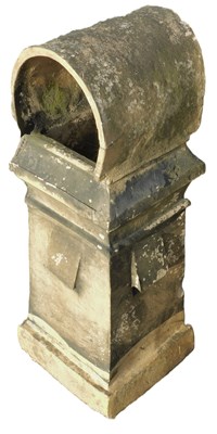 Lot 837 - A late 19th/early 20thC stoneware chimney pot,...