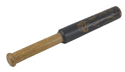 Lot 5 - A George IV ceremonial policeman's truncheon,...