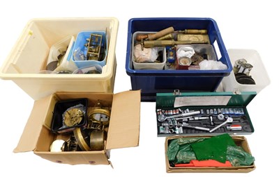 Lot 406 - A quantity of clock repair spares and...