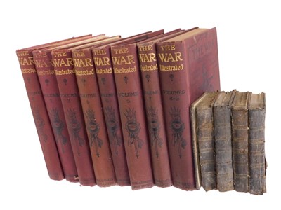 Lot 425 - Eight volumes of The War Illustrated, and four...