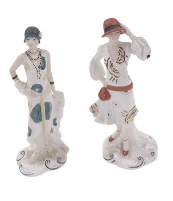 Lot 494 - Two Royal Worcester figures, comprising Millie...