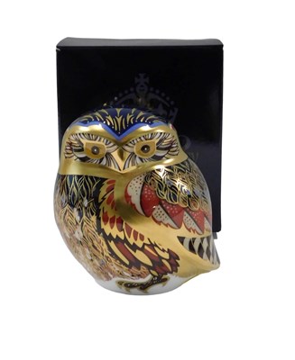 Lot 591 - A Royal Crown Derby little owl...