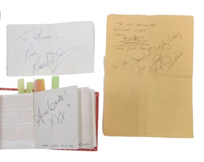 Lot 598 - A collection of autographs, to include Paul...