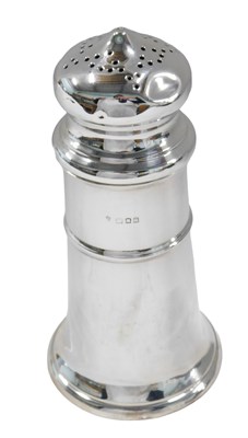 Lot 659 - A George V silver sugar sifter, of circular...