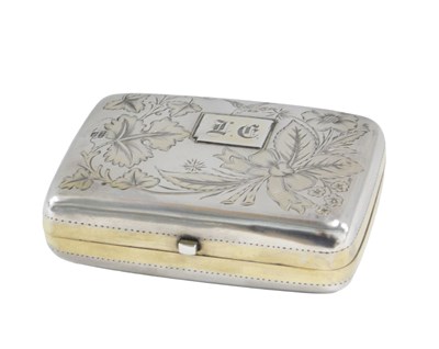 Lot 690 - A Continental coin case, with cherub and heart...
