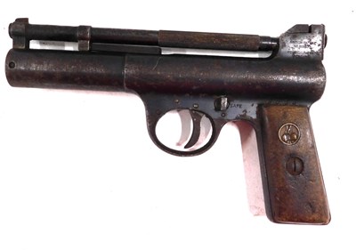 Lot 635 - A Webley Mark 1 air pistol, .177 calibre, 91cm...