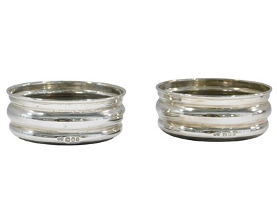 Lot 696 - A pair of Elizabeth II silver wine...