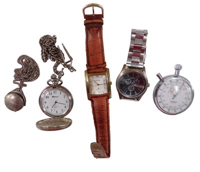 Lot 569 - A quantity of watches, comprising a Hanhart...