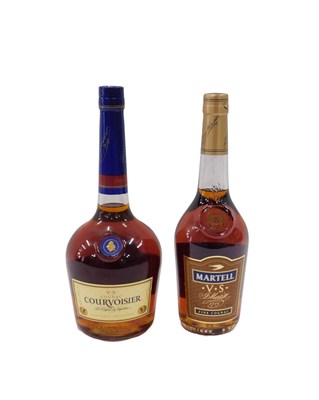 Lot 783 - A 1ltr bottle of Courvoisier VS Cognac, and a...