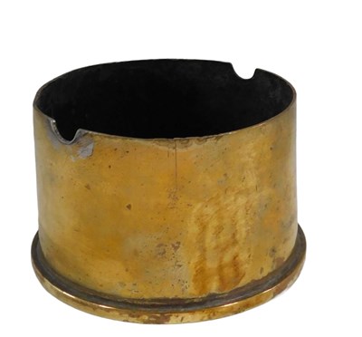 Lot 753 - Trench Art. A brass shell case converted to an...