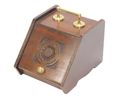 Lot 949 - A Victorian carved walnut coal scuttle with...