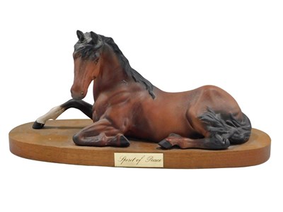 Lot 760 - A Beswick spirit of peace horse figure, seated...