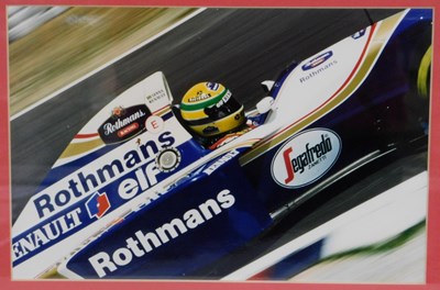 Lot 27 - Motor Racing. Ayrton Senna in his Williams...