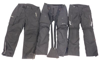 Lot 56 - Motorcycle trousers, comprising Revit Gore-Tex...