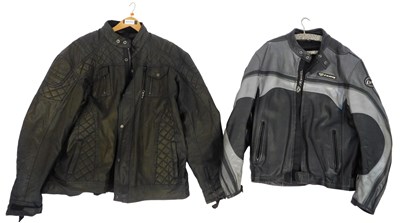 Lot 60 - An Ixon leather motorcycle jacket, size XXL,...