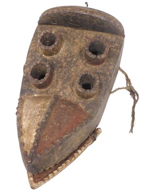 Lot 200 - A Grebo tribal mask, Liberia, 43cm high.