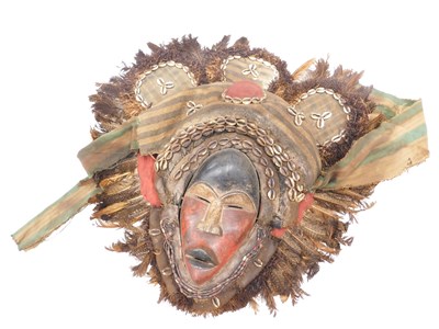 Lot 205 - A Dan tribal ceremonial mask, Ivory Coast,...