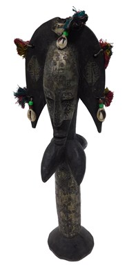 Lot 208 - A Bamana tribal marionette, Mali, 42cm high.