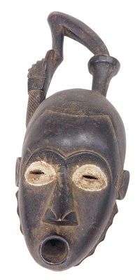 Lot 210 - A Dan tribal mask, Ivory Coast, 46cm high.