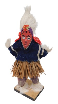 Lot 220 - A Dan stilt dancer tribal doll, Ivory Coast,...