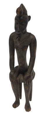 Lot 221 - A Senufo figure, Ivory Coast, 41cm high.