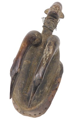 Lot 223 - A Bete Nyabwa tribal mask, Ivory Coast, 41cm...