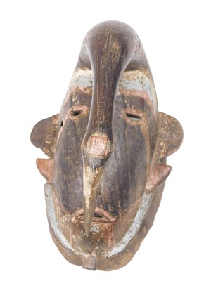 Lot 225 - A Ligbi tribal mask, Ivory Coast/Ghana borders,...