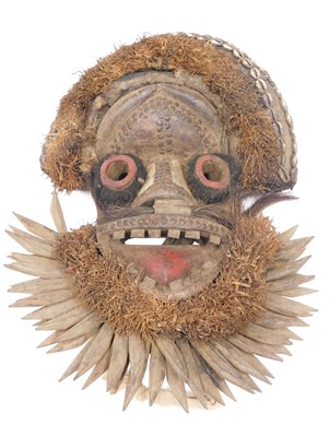Lot 231 - A Guere tribal mask, Ivory Coast/Liberia, 53cm...