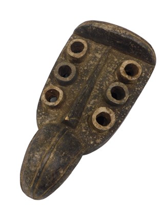 Lot 242 - A Grebo tribal mask, Liberia, 43cm high.