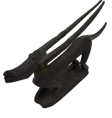 Lot 246 - A Bamana Chiwara tribal headdress, Mali, 41cm...