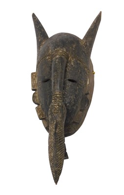 Lot 249 - A Ligbi tribal mask, Ivory Coast/Ghana, 42cm...