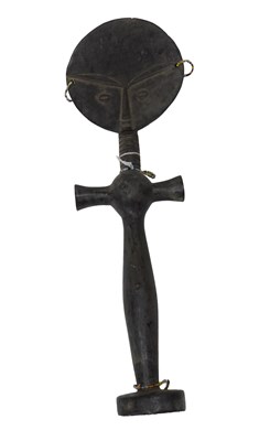 Lot 253 - An Ashanti Akua'ba tribal doll, Ghana, 45cm high.