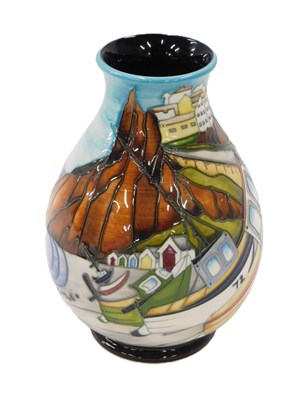 Lot 14 - A Moorcroft Memories of the Seaside vase,...