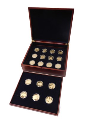 Lot 36 - A Royal Mint Golden Age of Steam cased five...