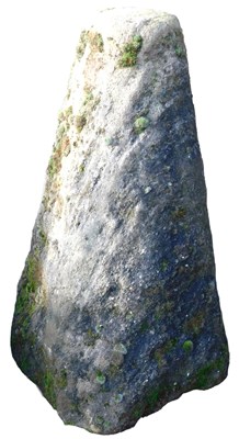 Lot 202 - A reconstituted stone conical garden ornament,...