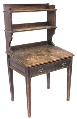 Lot 168 - A Victorian oak clerk's desk, attributed to...