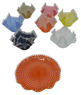 Lot 138 - A collection of seven handkerchief...