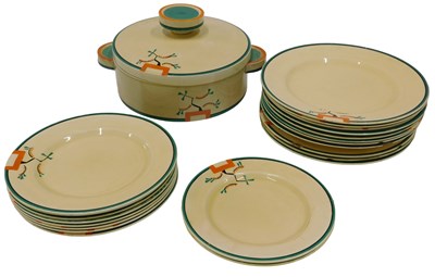 Lot 158 - A Clarice Cliff Revel Bizarre range part...