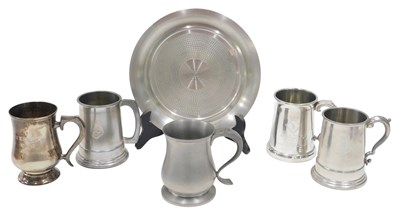 Lot 161 - A pewter presentation tray, MR PJ Fryer 28th...