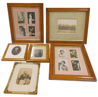 Lot 170 - Various 19thC photographic portraits, to...