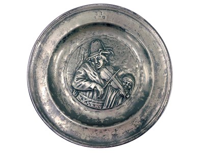 Lot 191 - A late 18th/early 19thC Continental pewter...