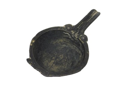 Lot 284 - An excavated Roman oil lamp filler, with a...