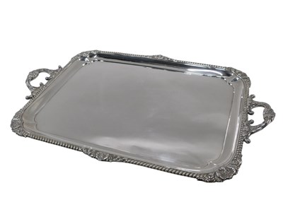 Lot 41 - A late Victorian silver two handled tray, with...