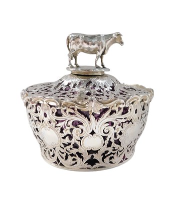 Lot 42 - An early Victorian silver butter dish, with...