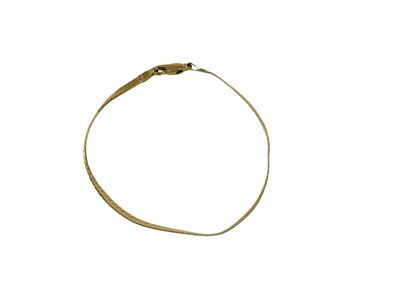 Lot 69 - A fine link bracelet, yellow metal marked 9kt...