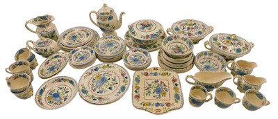 Lot 303 - A Masons Ironstone Regency pattern part dinner,...